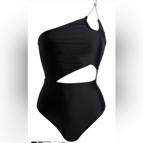 Ramy Brook India One-Shoulder One-piece Swimsuit, Black, Medium, $238 - Picture 6 of 10